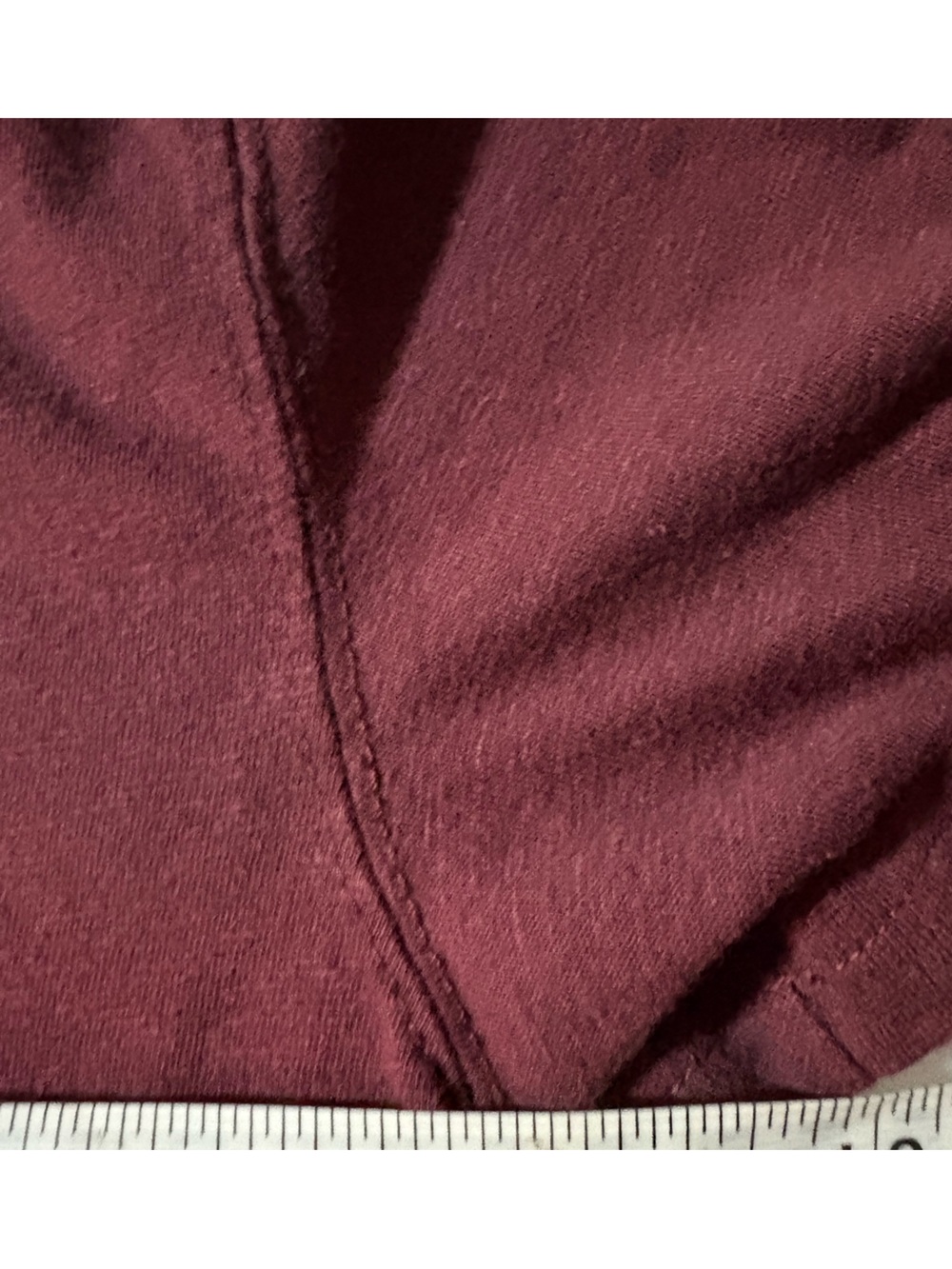 Abercrombie & Fitch Maroon Short-Sleeve Henley with Blue Logo - Picture 4 of 6